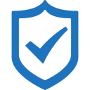 protection shield with a check mark